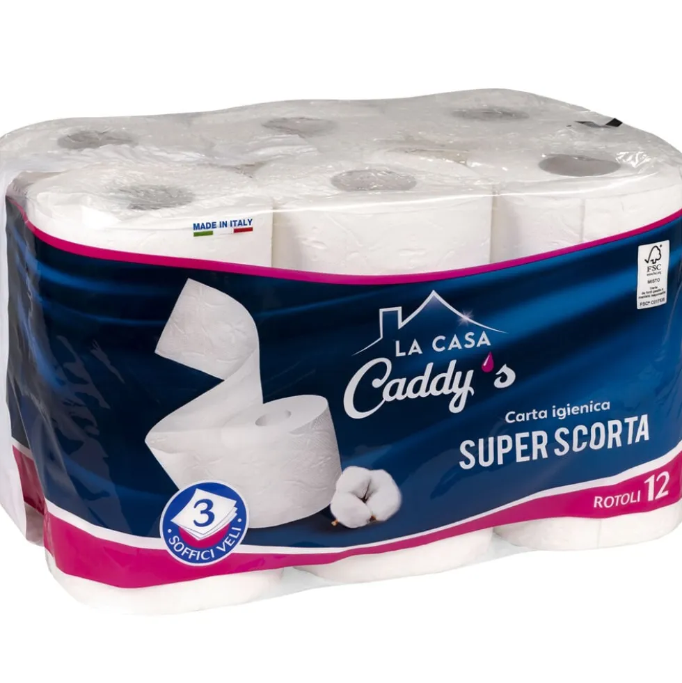 Caddy's Carta Igienica 12 Rotoli