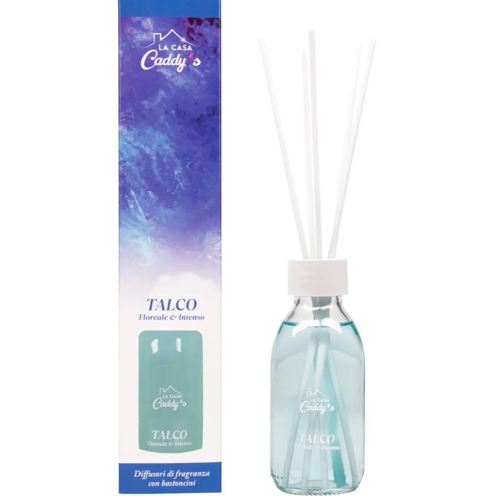 Caddy's Diffusore a Bastoncini Talco 125 ml