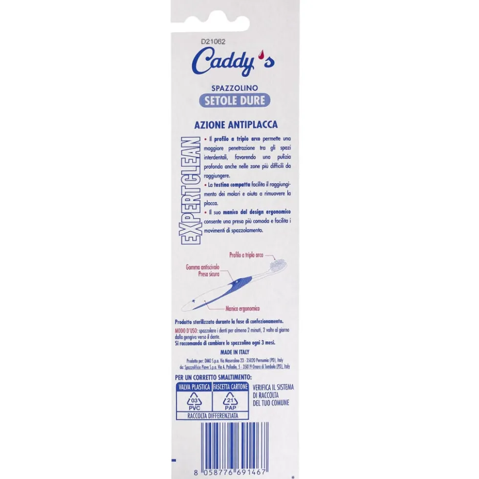 Caddy's Expert Clean Spazzolino Setole Dure