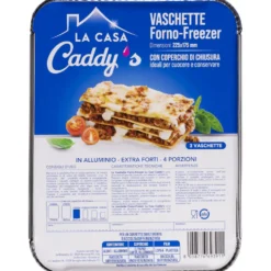 Caddy's Forno-Freezer 225x175 mm 3 Vaschette con Coperchio