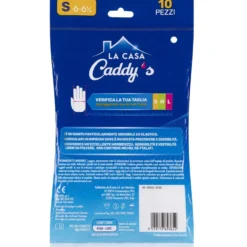 Caddy's Guanti Monouso in Lattice non Talcati Taglia S 10 Pezzi