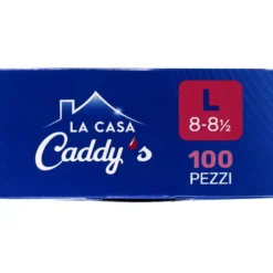 Caddy's Guanti Monouso in Lattice Taglia L 100 Pezzi