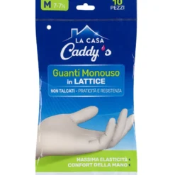 Caddy's Guanti Monouso in Lattice non Talcati Taglia M 10 Pezzi