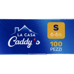 Caddy's Guanti Monouso in Lattice Taglia S 100 Pezzi