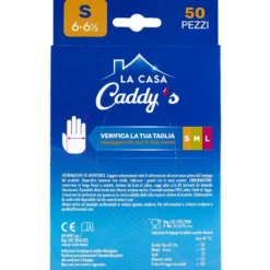Caddy's Guanti Monouso in Nitrile Taglia S 50 Pezzi