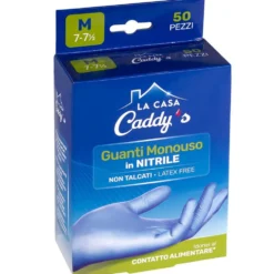 Caddy's Guanti Monouso in Nitrile Taglia M 50 Pezzi
