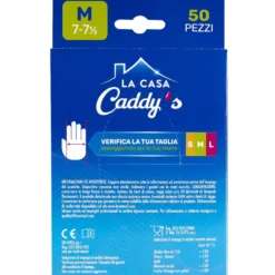 Caddy's Guanti Monouso in Nitrile Taglia M 50 Pezzi