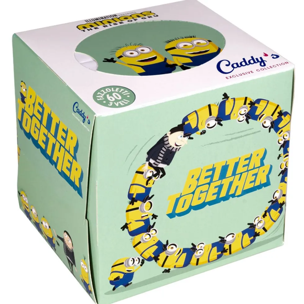 Caddy's Minions Fazzoletti 3 Veli Box 60 Pezzi