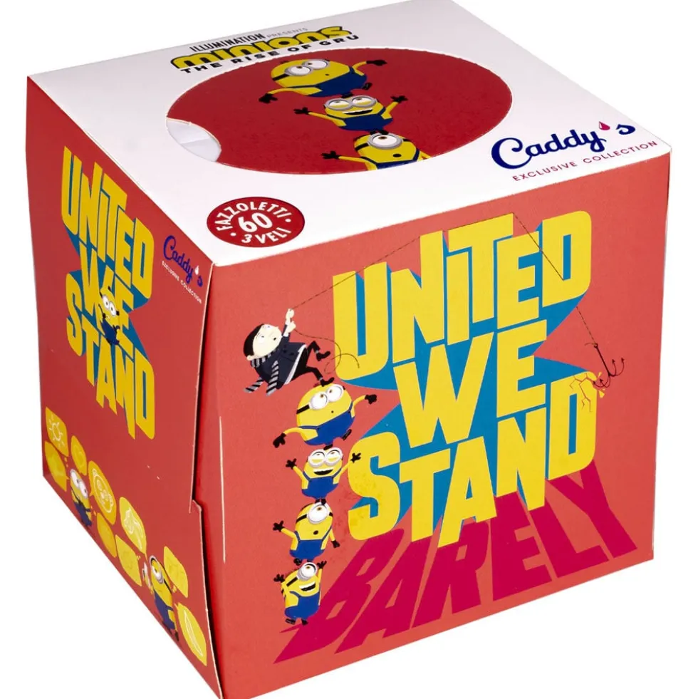 Caddy's Minions Fazzoletti 3 Veli Box 60 Pezzi