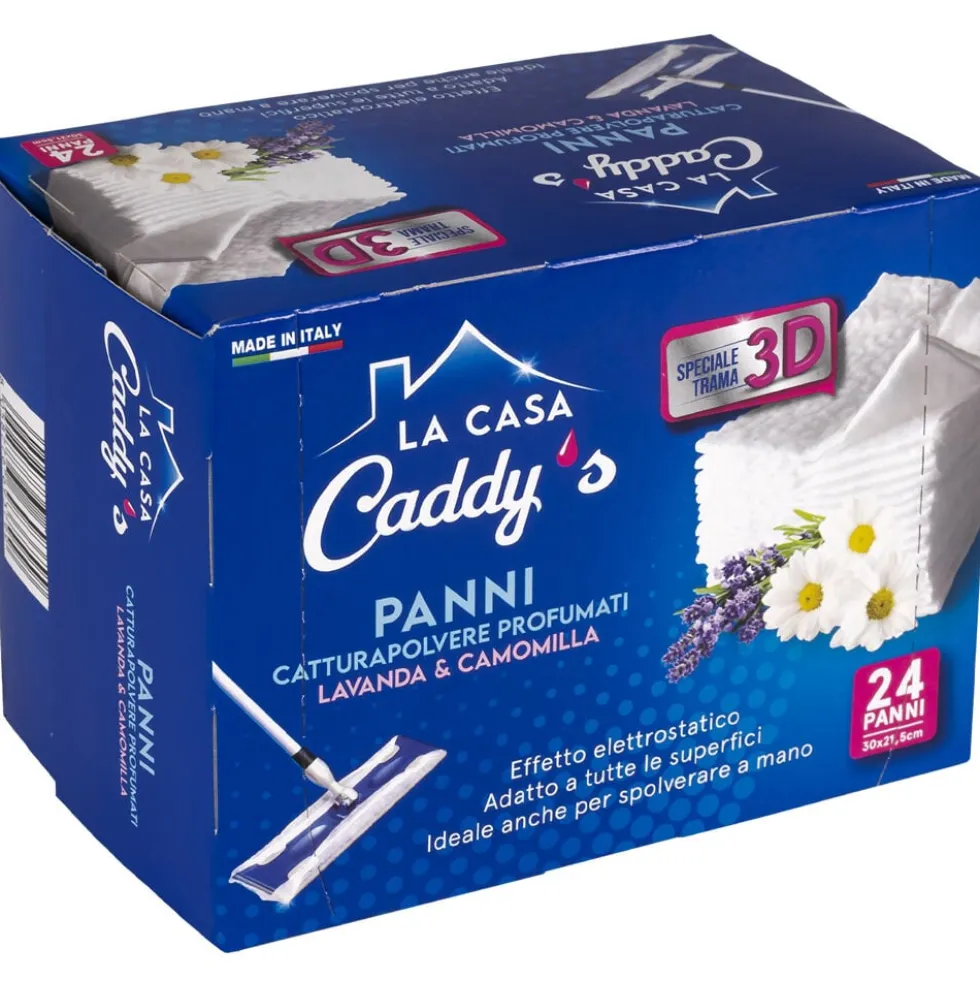 Caddy's Panni Cattura Polvere Lavanda & Camomilla 24 Pezzi