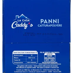 Caddy's Panni Cattura Polvere 40 Pezzi