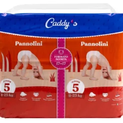 Caddy's Pannolini Junior (11-25 Kg) 34 Pezzi
