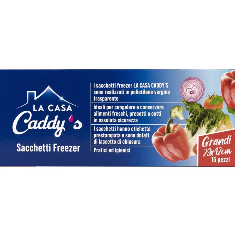 Caddy's Sacchetti Freezer Grandi 29X42 15 Pezzi