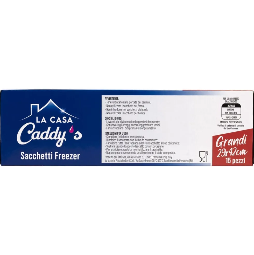 Caddy's Sacchetti Freezer Grandi 29X42 15 Pezzi