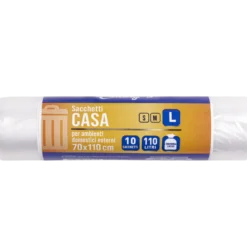 Caddy's Sacchetti L Trasparente 70x110 10 Pezzi