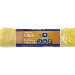 Caddy's Sacchetti M Giallo 55x65 15 Pezzi