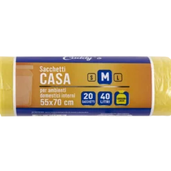 Caddy's Sacchetti M Giallo 55x70 20 Pezzi
