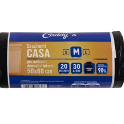 Caddy's Sacchetti M Nero 50x60 20 Pezzi
