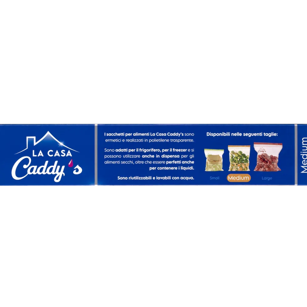 Caddy's Sacchi Alimenti Doppia Zip M