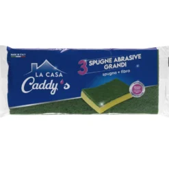 Caddy's Spugne Abrasive Grandi 3 Pezzi