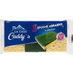 Caddy's Spugne Abrasive in Cellulosa 3 Pezzi