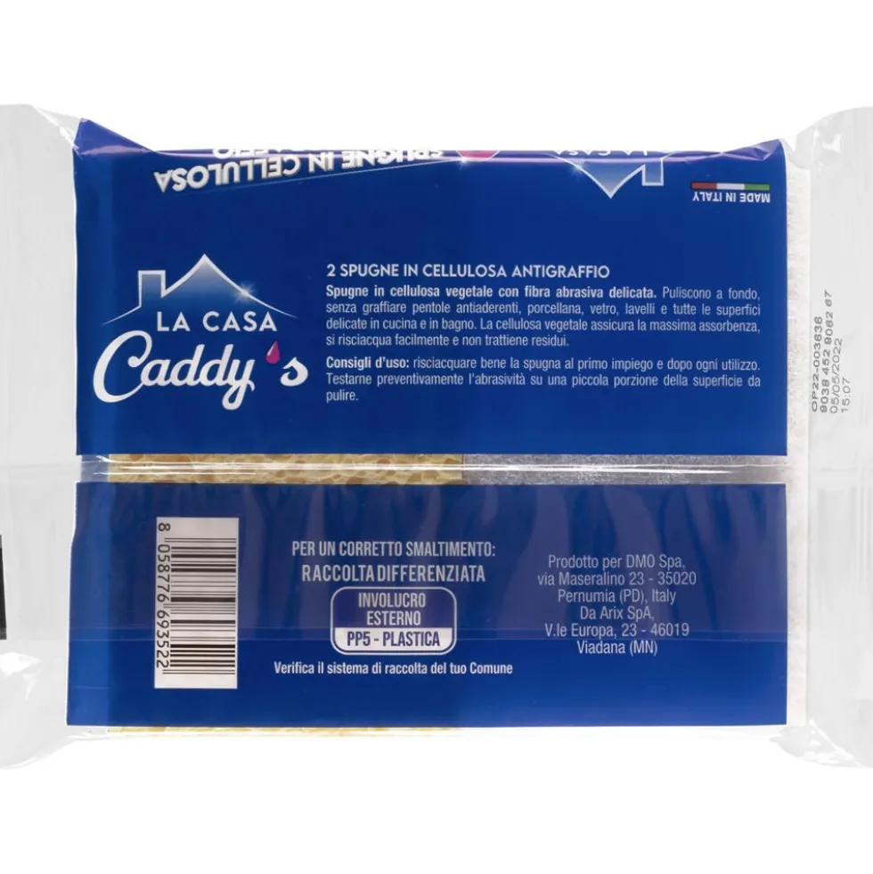 Caddy's Spugne in Cellulosa Antigraffio 2 Pezzi
