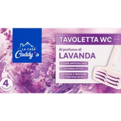Caddy's Tavoletta Wc Lavanda 4 Pezzi