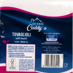 Caddy's Tovaglioli Bianchi 38x38 50 Pezzi