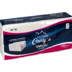 Caddy's Tovaglioli Everyday 33x33 Bianchi 150 Pezzi