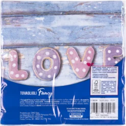 Caddy's Tovaglioli 33x33 Love 40 Pezzi