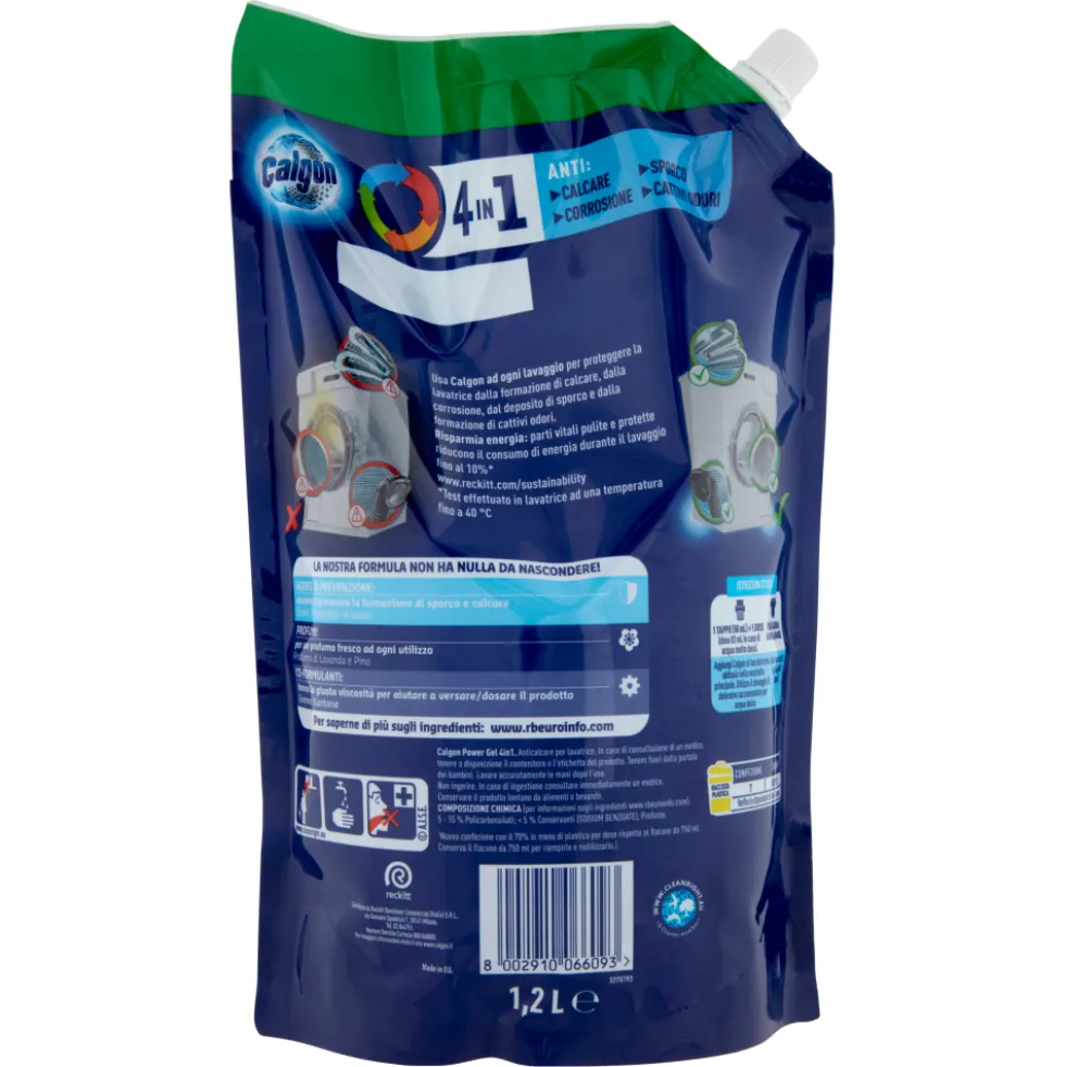Calgon Gel Anticalcare Lavatrice 1200 ml