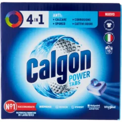 Calgon Power Tabs 4in1 Anticalcare lavatrice 15 Tabs