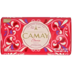 Camay Saponetta Solida Classic Rosa Rossa e Fiori 125 g 3 Pezzi