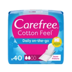 Carefree Cotton Feel Daily On the Go Salvaslip 40 Pezzi