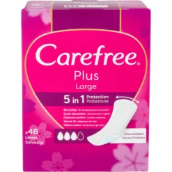 Carefree Plus Large Salvaslip 48 Pezzi