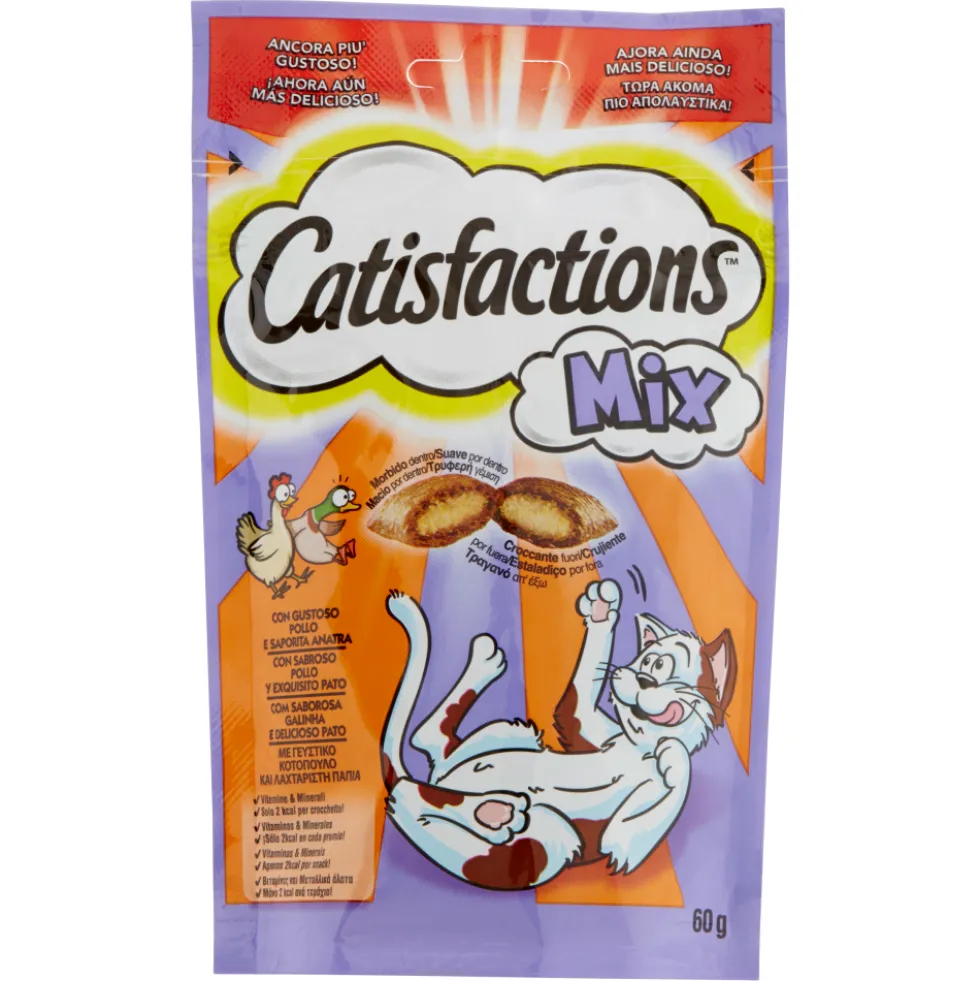 Catisfactions Snack Cat Pollo e Anatra 60 gr
