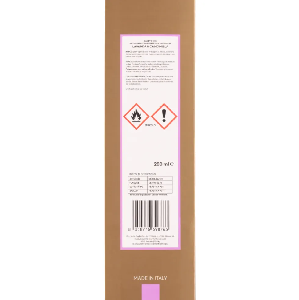 C'74 Diffusori di Fragranza con Bastoncini Lavanda & Camomilla 200 ml