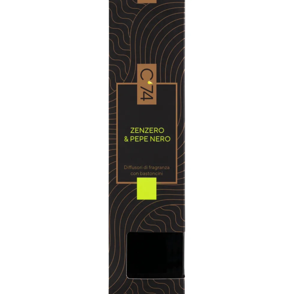 C'74 Diffusori di Fragranza con Bastoncini Zenzero & Pepe Nero 100 ml
