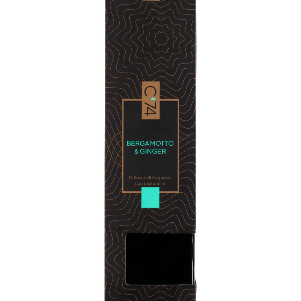 C'74 Diffusori di Fragranza con Bastoncini Bergamotto & Ginger 200 ml