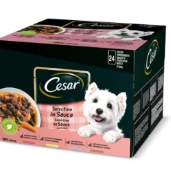 Cesar Dog Selezione in Salsa 24x100 g