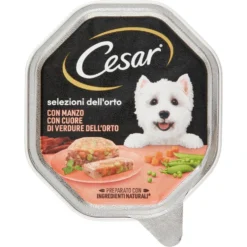 Cesar Dog Selezioni dell'Orto con Gustoso Manzo e Cuore di Verdure 150 gr