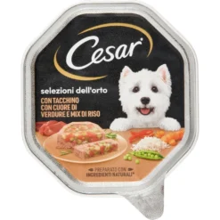 Cesar Dog Selezioni dell'Orto con Gustoso Tacchino Cuore di Verdure e Mix di Riso 150 gr
