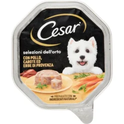 Cesar Dog Selezioni dell'Orto con Pollo, Carote ed Erbe di Provenza 150 gr