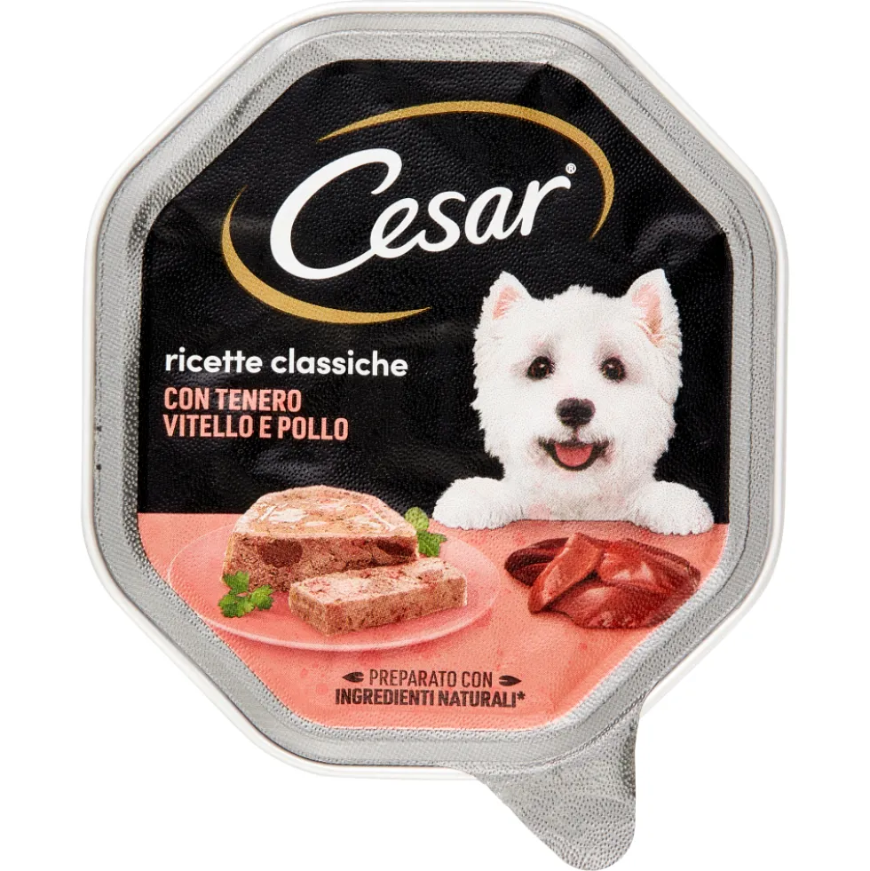 Cesar Ricette Classiche con Tenero Vitello e Pollo 150 g