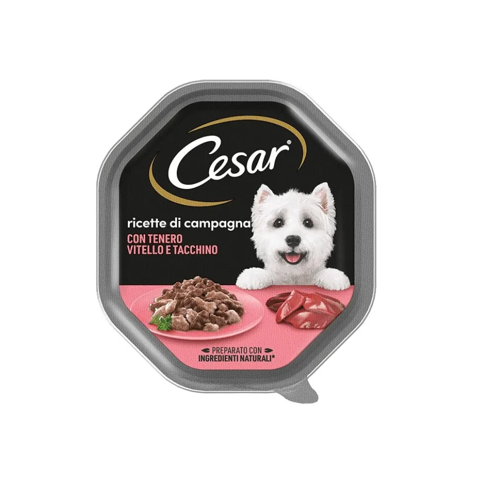 Cesar Ricette di Campagna con Vitello e Tacchino 150 g