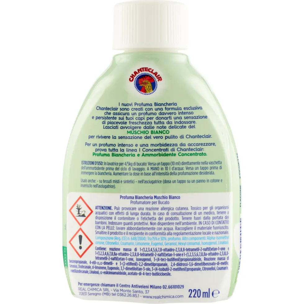 Chanteclair Profuma Biancheria Muschio Bianco 220 ml