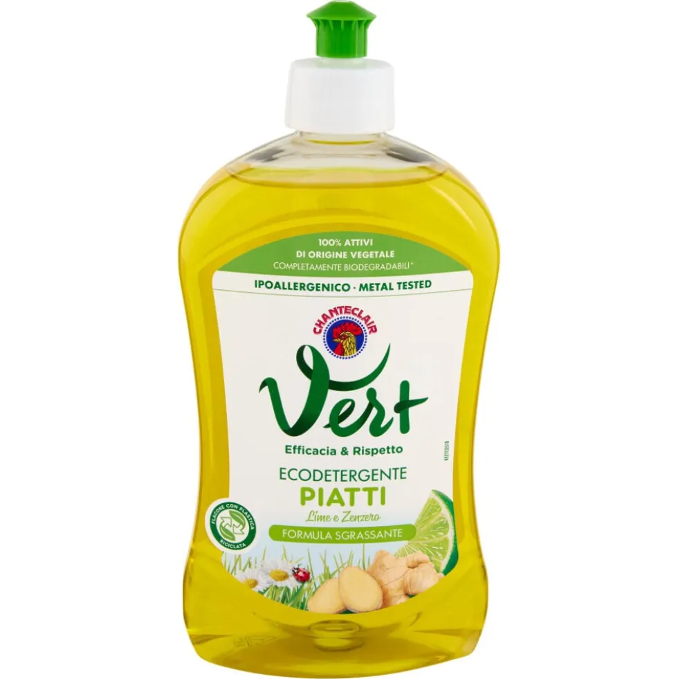 Chanteclair Vert Ecodetergente Piatti Lime e Zenzero – 500 ml