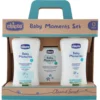 Chicco Baby Moments Set Bagno Corpo 200 ml + Shampoo 200 ml + Acqua di Colonia 100 ml