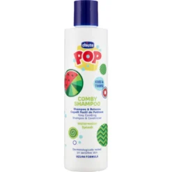 Chicco Pop Comby Shampoo & Balsamo Capelli Facili da Pettinare Watermelon Splash 250 ml