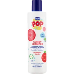 Chicco Pop Comby Shampoo & Balsamo Capelli Facili da Pettinare Strawberry Candy 250 ml